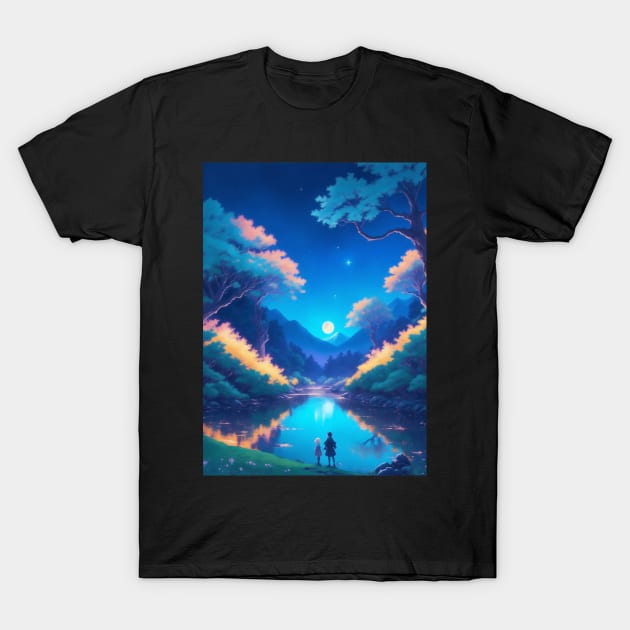 Landscape of Mountains and Admiration T-Shirt by Jackson Lester